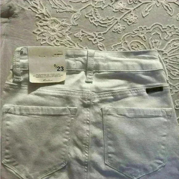 KanCan High Rise  White Stretch Skinny Jeans NWT Size 0. - Picture 6 of 15